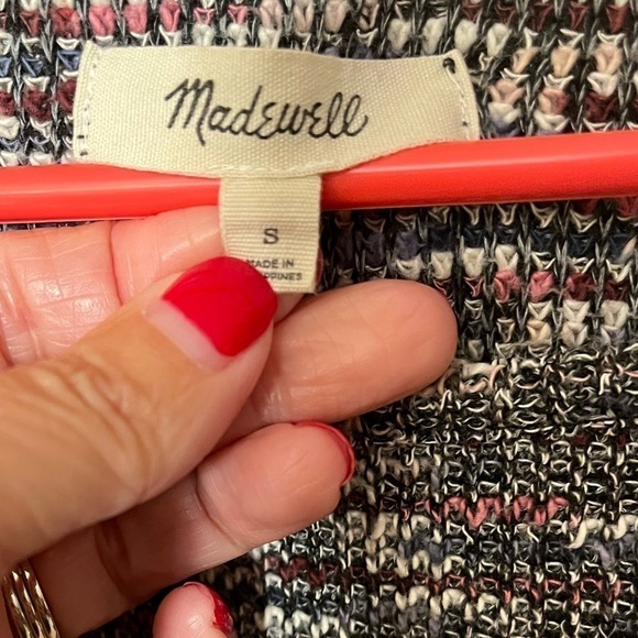 Madewell Multi Color Puff Sleeve Top Sz S - Picture 4 of 7